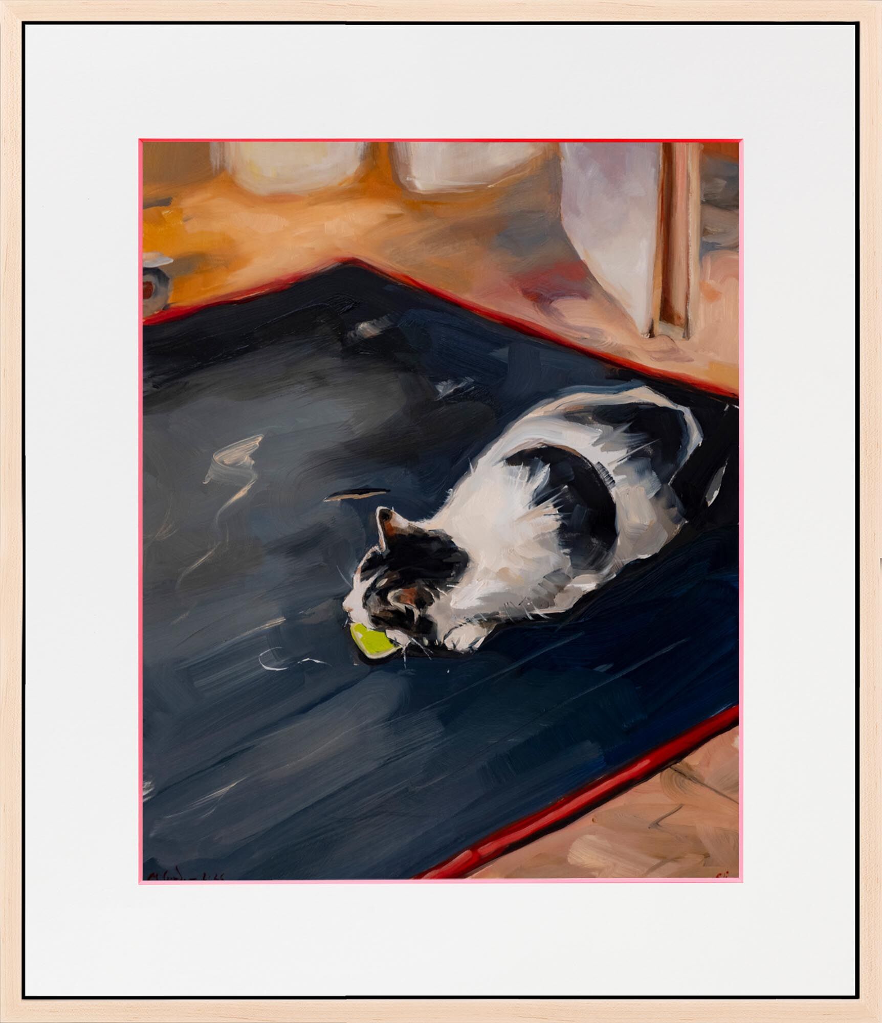 Bild "Die kranke Katze auf dem Heizteppich" (2026) (Unikat) von Edward B. Gordon