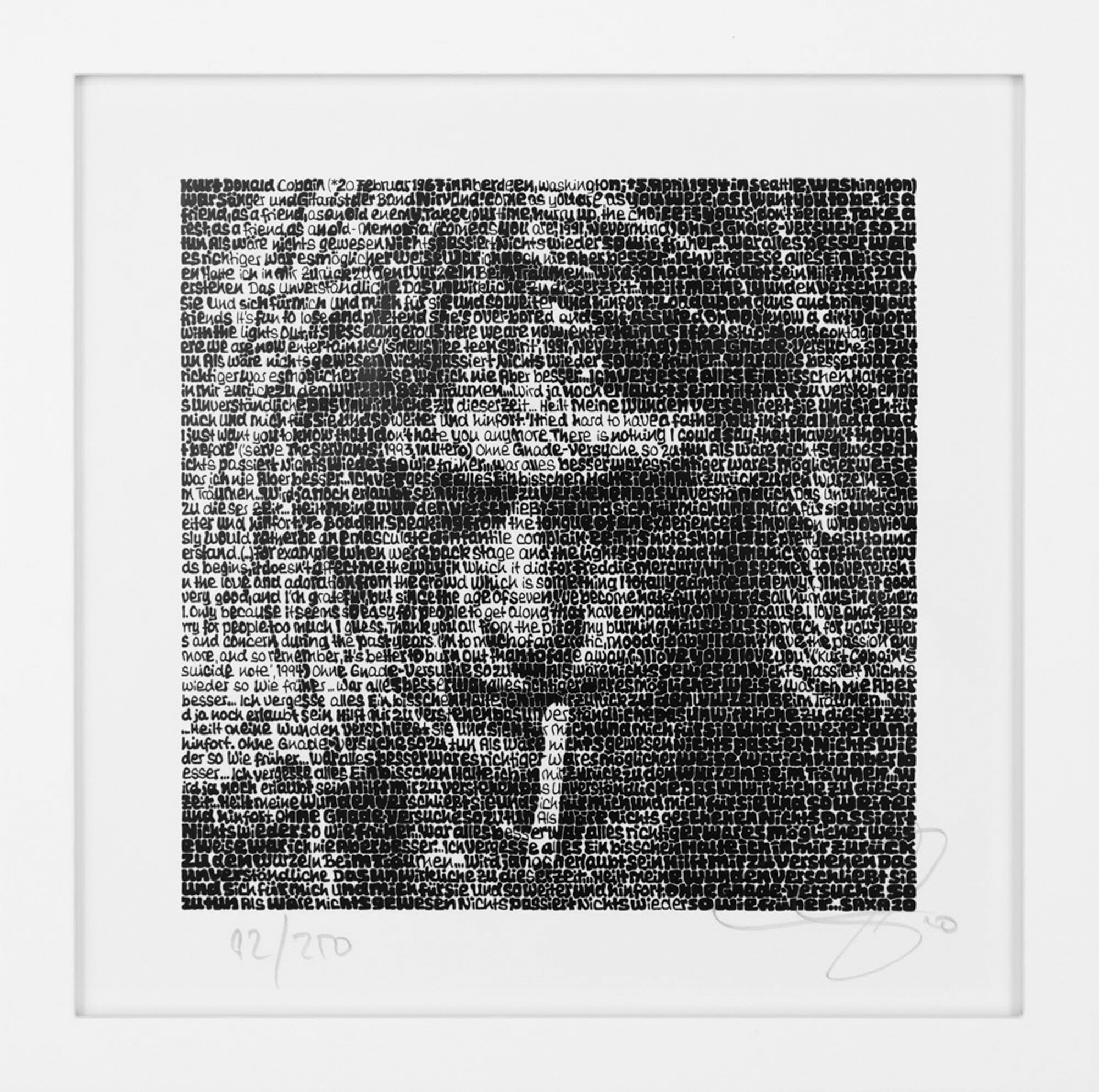 Picture "Kurt Cobain" (2020) by SAXA