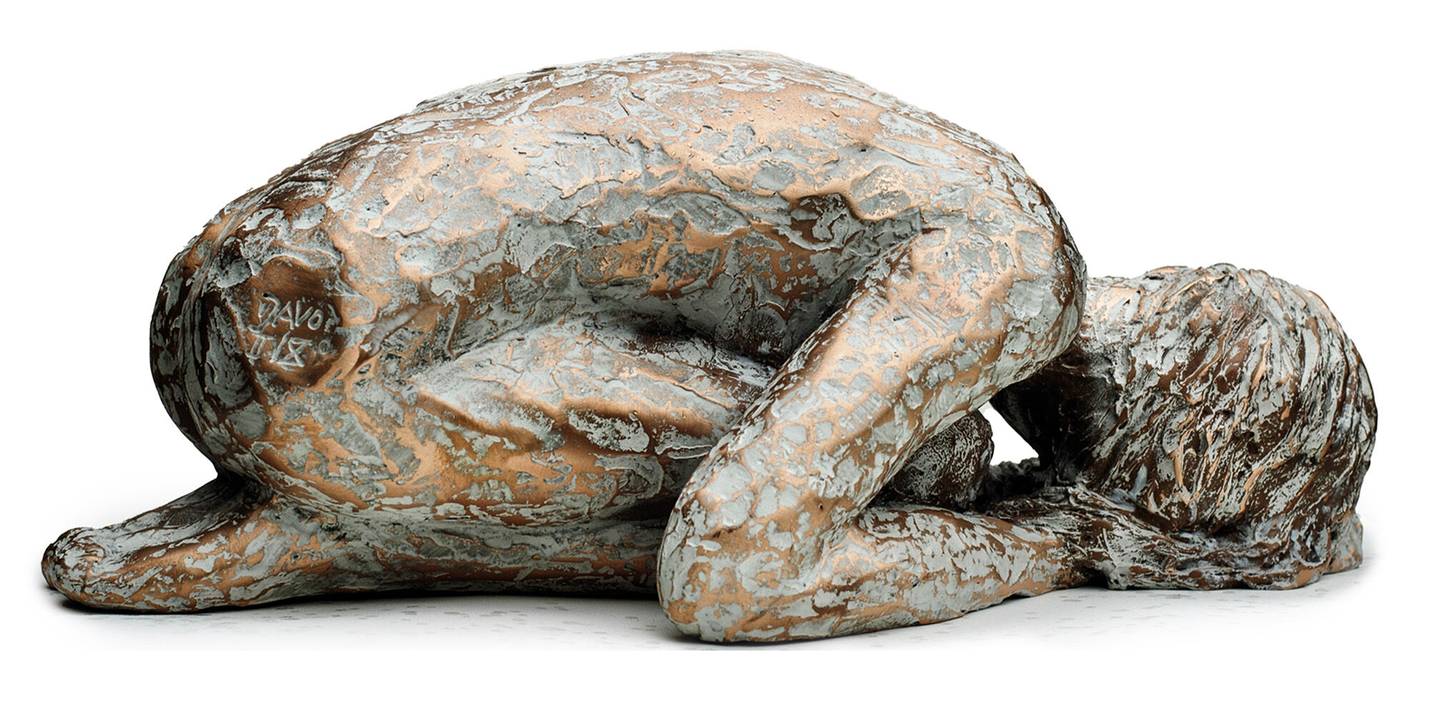 Skulptur "Ruhe" (2022), Bronze von Dagmar Vogt