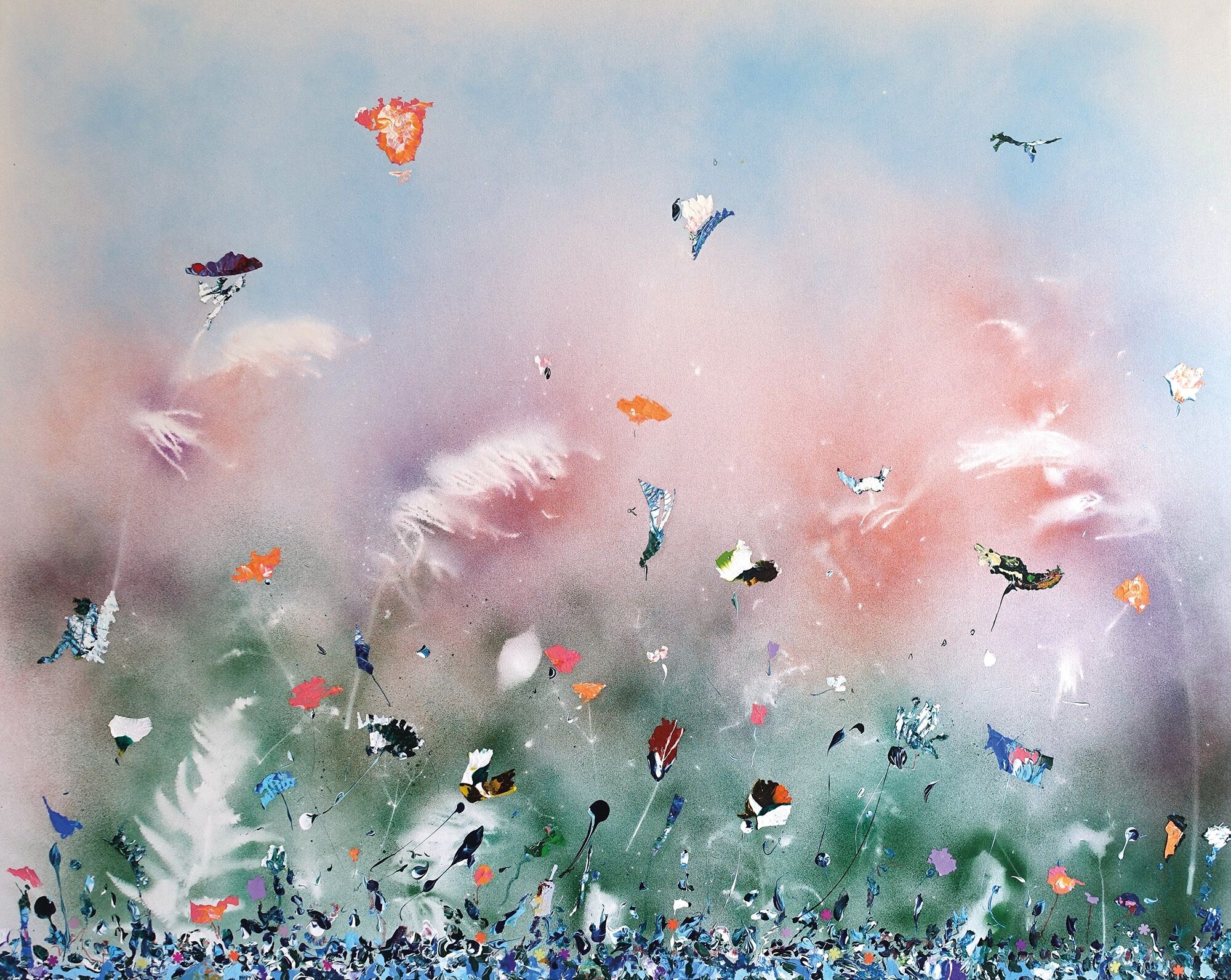 Tableau "Souvenirs de Daphné et Chloé de Ravel Partie IV - Le retour à la réalité" (2023) (Pièce unique) de Christine Müller