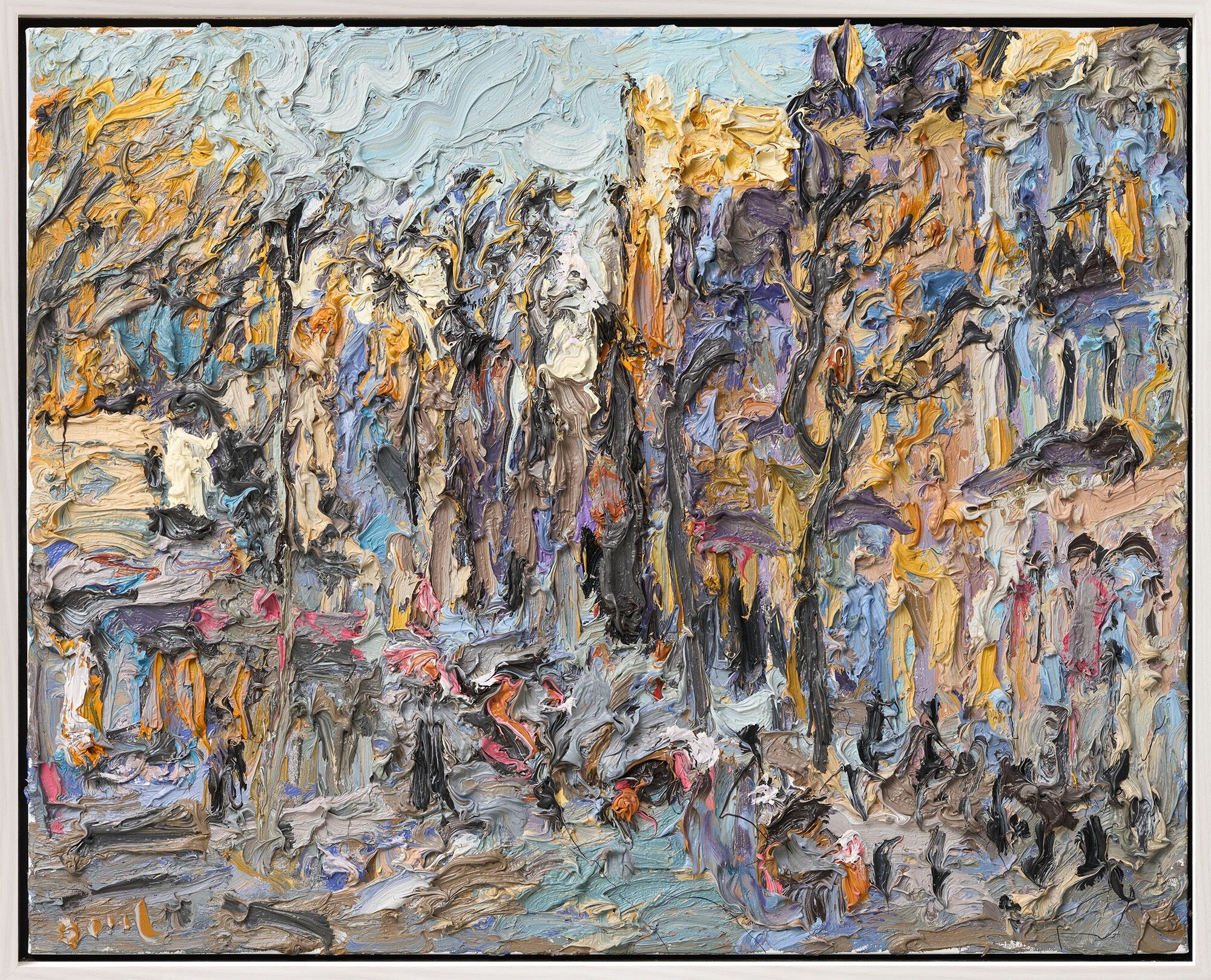 Picture "Halle, Uni-Ring in Autumn" (2012) (Unique piece) by Christoph Bouet