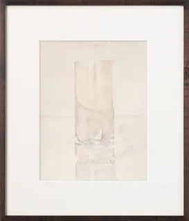 Picture "Glass of the Day" (1984) (Unique piece) by Peter Dreher