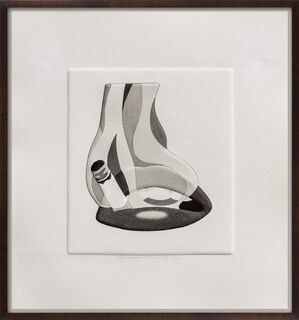 Picture "Embossed Smoker (Black and White)" (1979) (Serial unique piece)