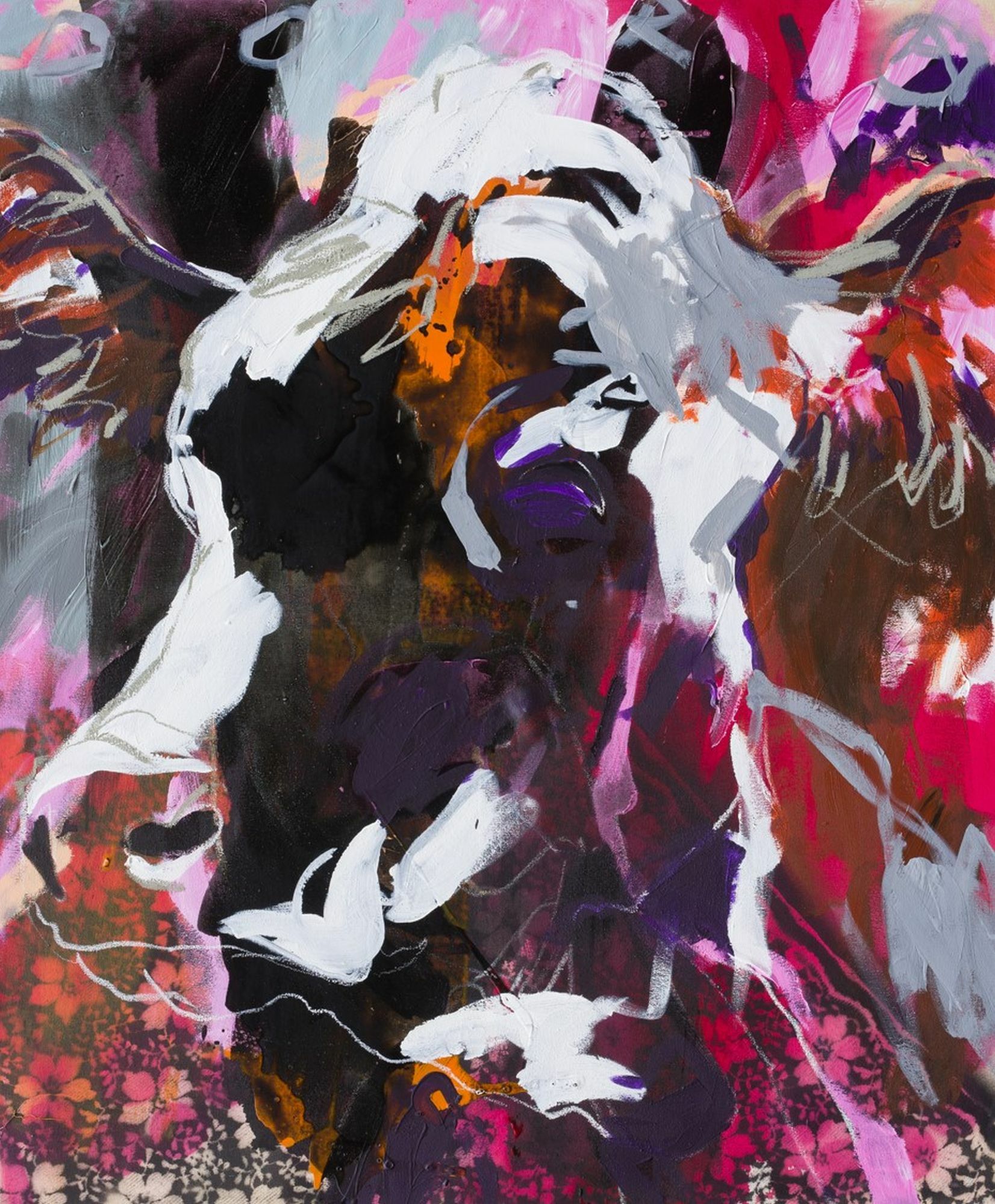 Bild "Abstract Cow" (2021) (Unikat) von Stephan Geisler