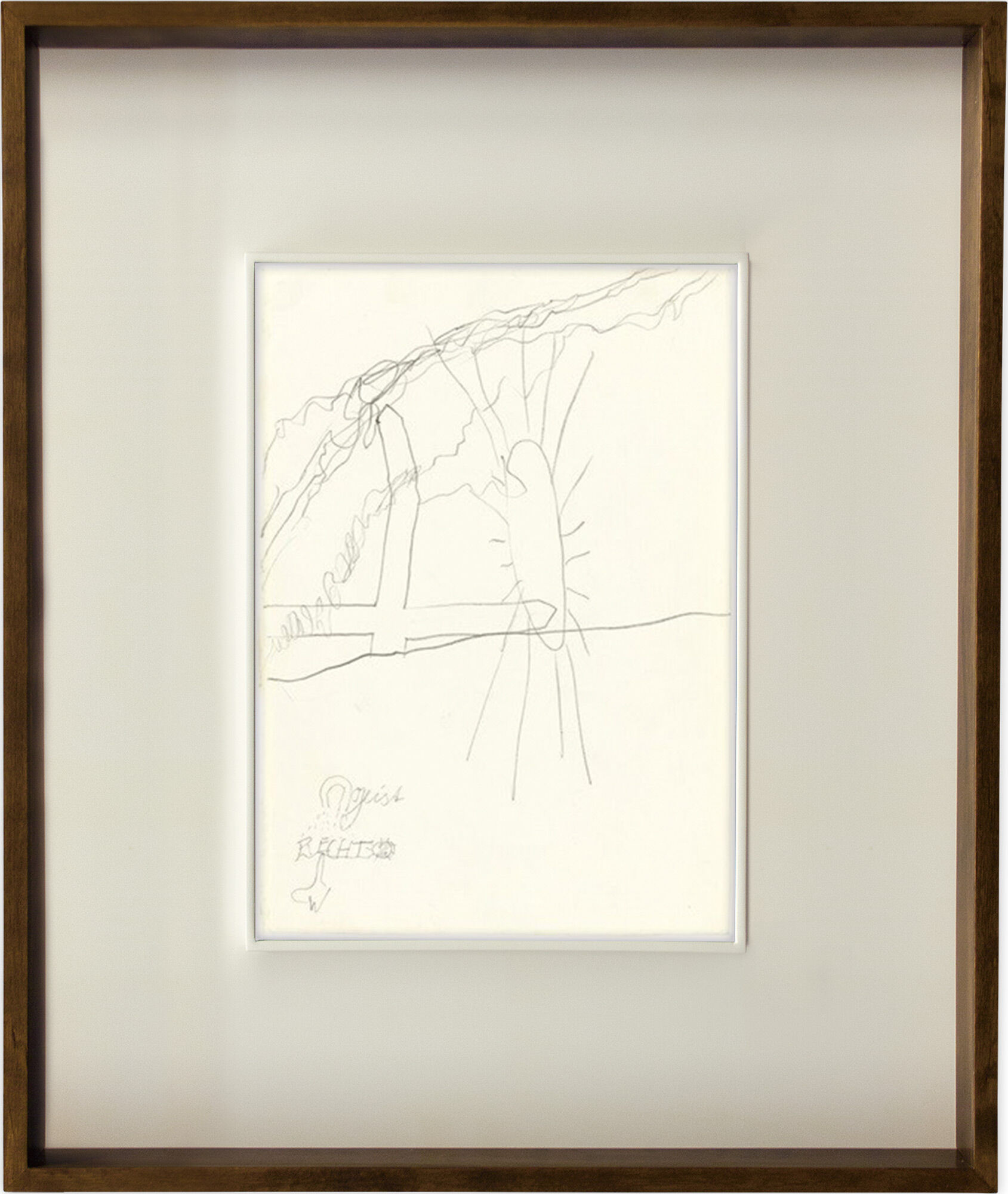 Picture "Vision" (1968) (Unique piece) by Joseph Beuys