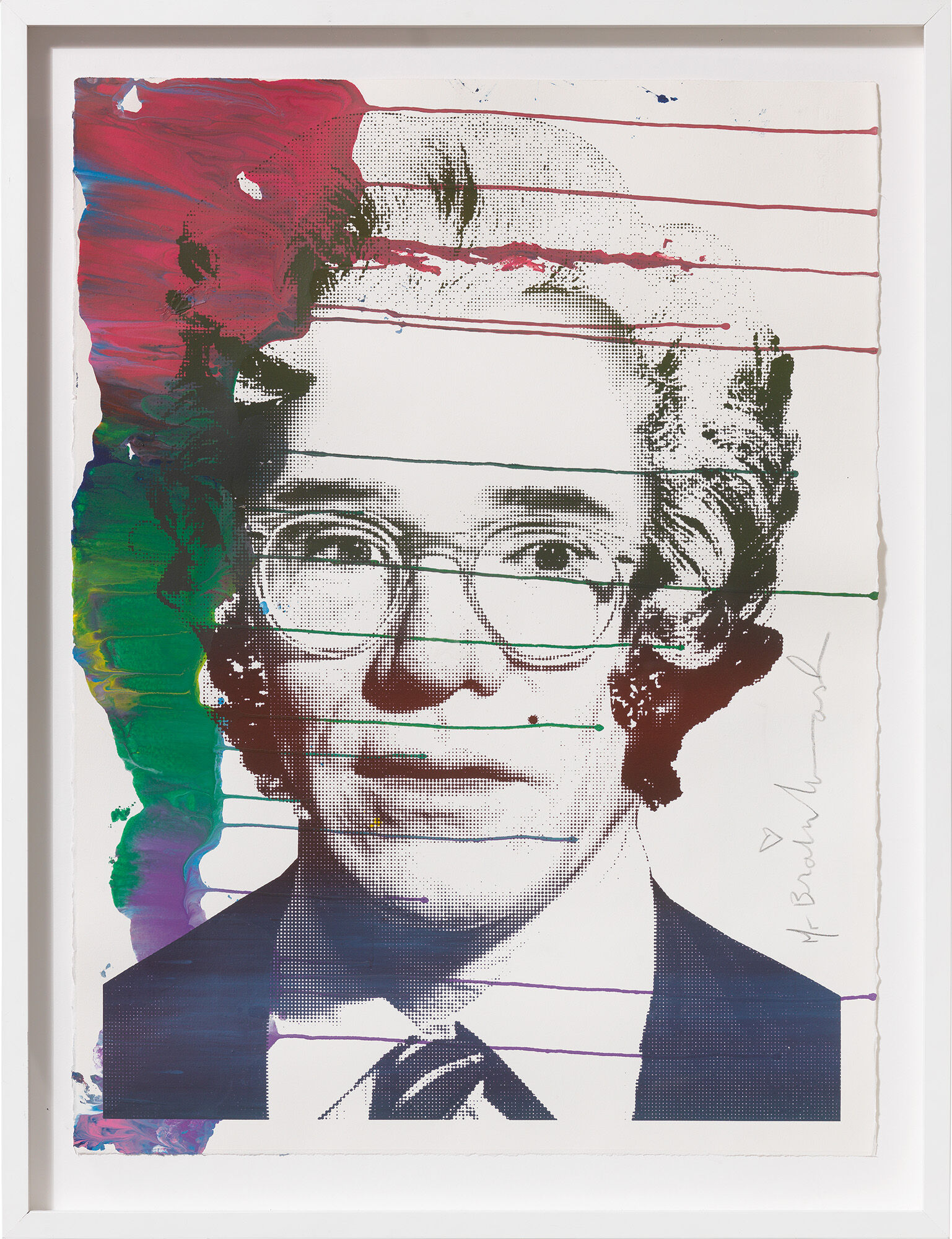 Bild "Andy Warhol" (2009) (Unikat) von Mr. Brainwash