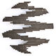 Objet mural "Momentum Smokey Metal" (2025) (Pièce unique) de Christine Liebich