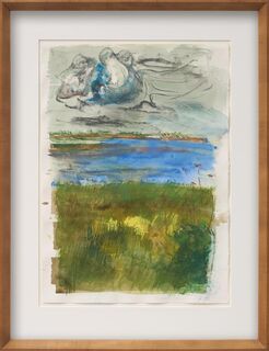 Bild "Nord. Land (Nordische Landschaft)" (1997) (Unikat)