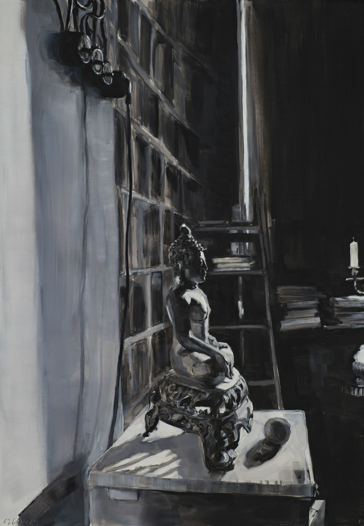 Bild "Im Atelier des Malers" (2020) (Unikat) von Edward B. Gordon
