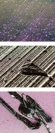 Picture "Diamond Dust (Aubergine/Pink)" (2019) (Unique piece) by Ruth Campau