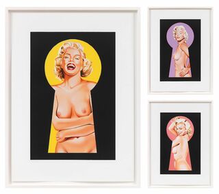 Bild "Peek-a-Boo (Mappe Marilyn Monroe)" (Triptychon) (2002)