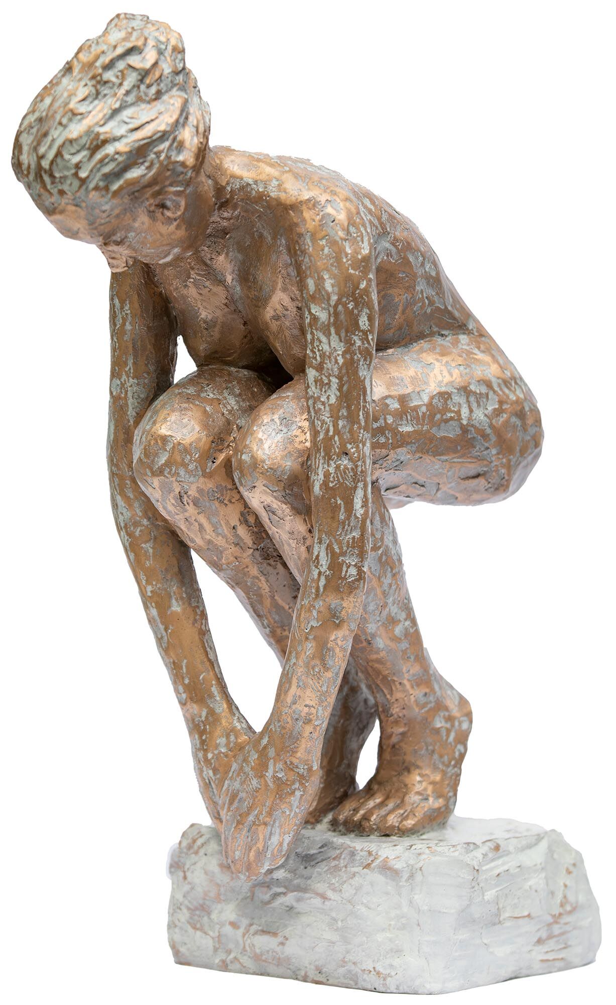 Skulptur "Springerin II" (2024), Bronze von Dagmar Vogt