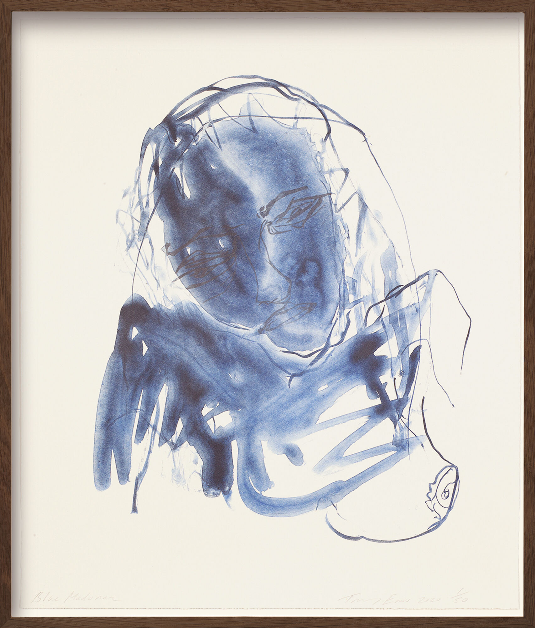 Picture "Blue Madonna" (2020) by Tracey Emin