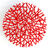 Objet mural "Maze Round Red" (2025) (Pièce unique)