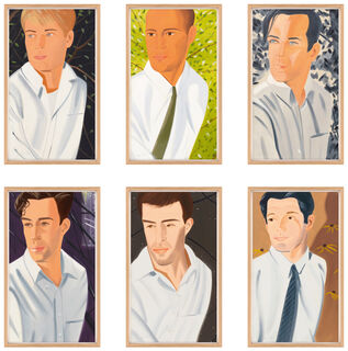 Bild "White Shirt (Vincent 1, Perry, Rob, Eric, William, Vincent 2)" (2021)