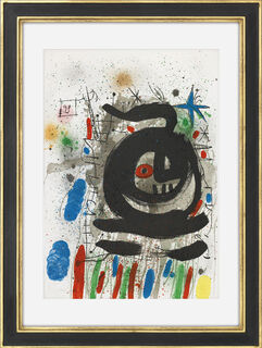 Bild "Composition pour Club 49, Barcelona" (1968) von Joan Miró