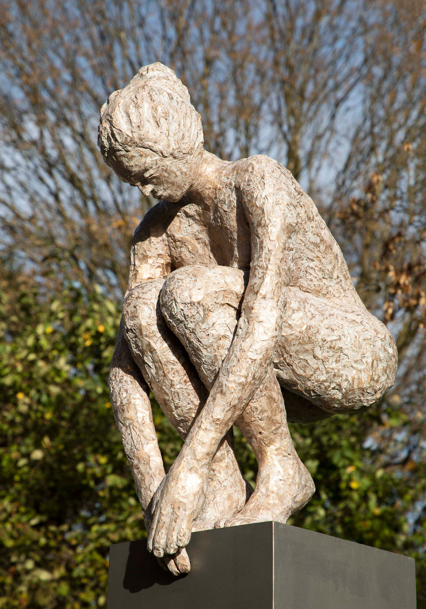 Skulptur "Springerin II" (2018) von Dagmar Vogt