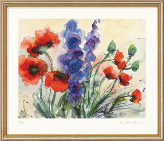Picture "Corn Poppy and Larkspur" (2013)