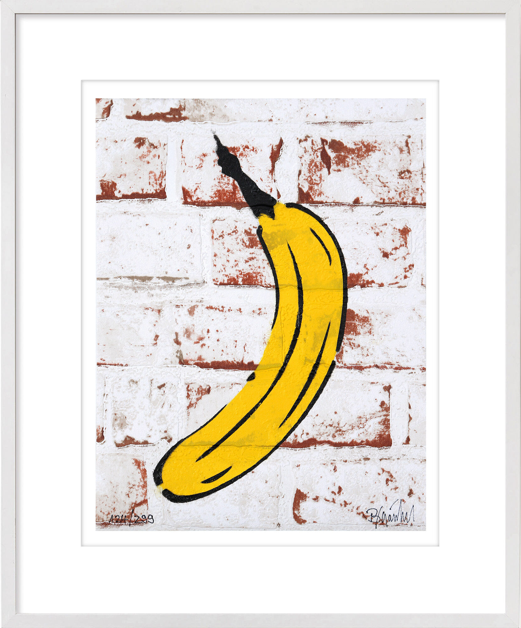 Bild "Mauerbanane" (2019) von Thomas Baumgärtel