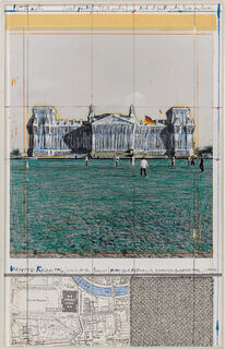 Bild "Wrapped Reichstag (Project for Berlin)" (1995) (Unikat) von Christo