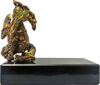 Sculpture "Golden Lion" (2001-2013) (Unique piece), bronze
