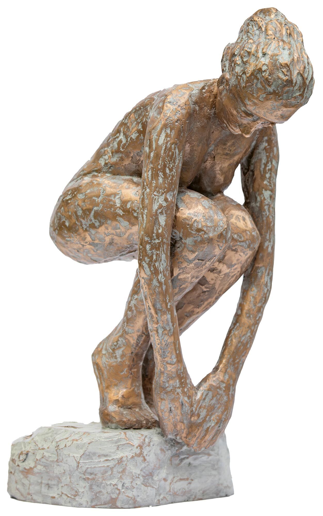 Skulptur "Springerin II" (2024), Bronze von Dagmar Vogt