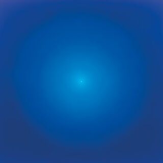 Bild "Punkt Weiß im Mangan Coelinblau" (2022) (Unikat)