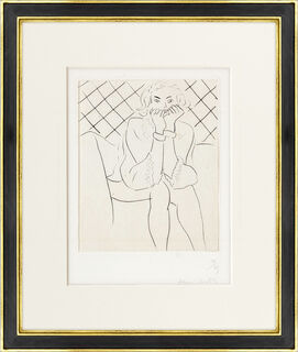 Bild "Figure assise mains au menton" (1929)