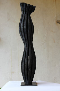 Skulptur "BLUMIGER RAUMTRÄUMER" (2023) (Unikat), Holz