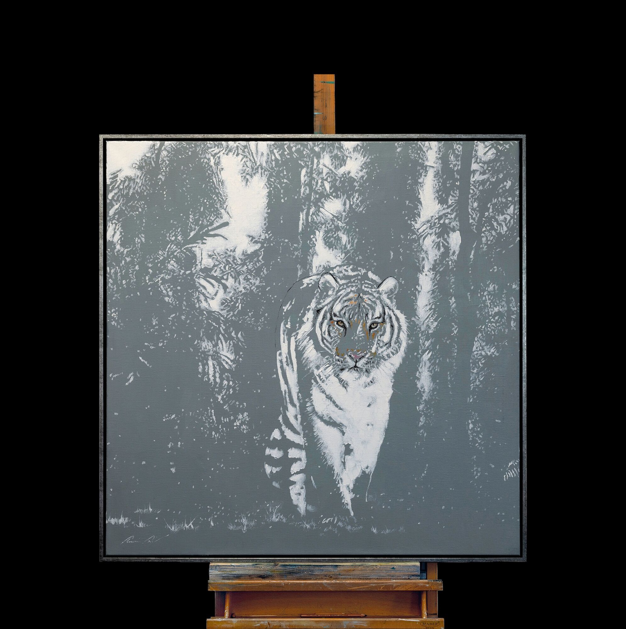 Bild "Serie Lichtblick | Tiger" (2023/24) (Unikat) von Lezzueck Coosemans