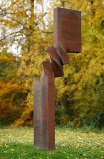 Skulptur "Vertikale Entwicklung" (2025) (Unikat), Stahl