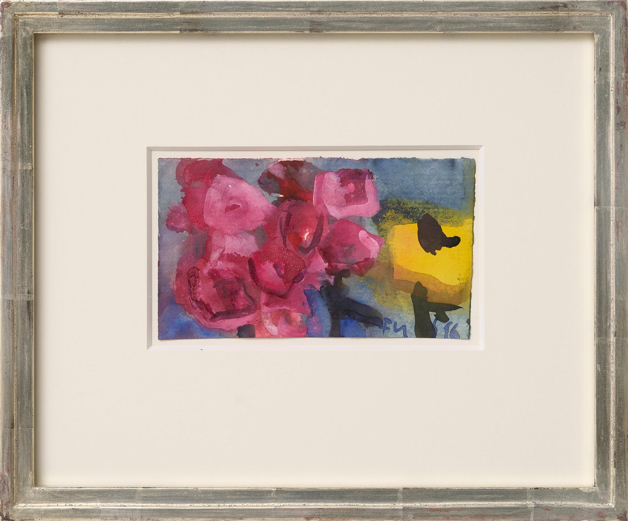 Picture "Purple and Yellow Blossoms" (2016) (Unique piece) by Klaus Fußmann