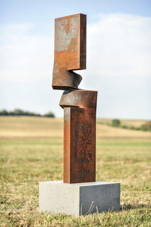 Sculpture "Vertical Development 270 Degrees" (2017) (Unique piece), steel