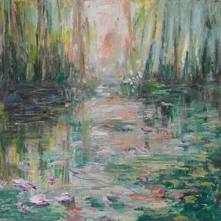 Bild "Auenlandschaft III" (2025) (Unikat)