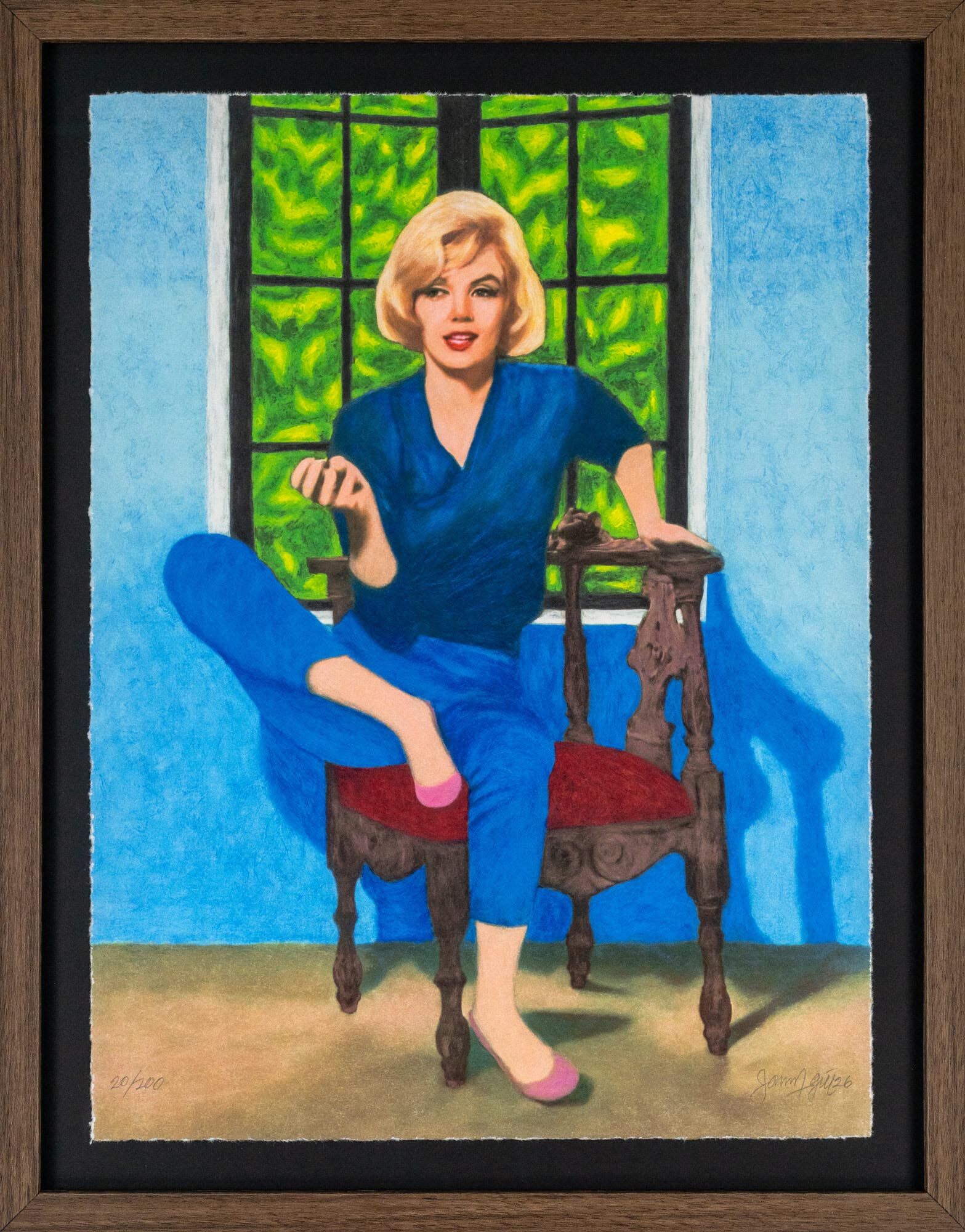 Picture "MARILYN TRIPTYCH III SMALL (MIDDLE PANEL)" (2026) by James Francis Gill