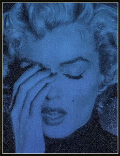 Bild "Marilyn Crying (Blue)" (2013) (Unikat)