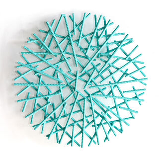 Wandobjekt "Maze Round Sky" (2025) (Unikat)