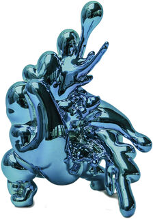 Sculpture "Implosion 18 #1 (blue)" (2014)