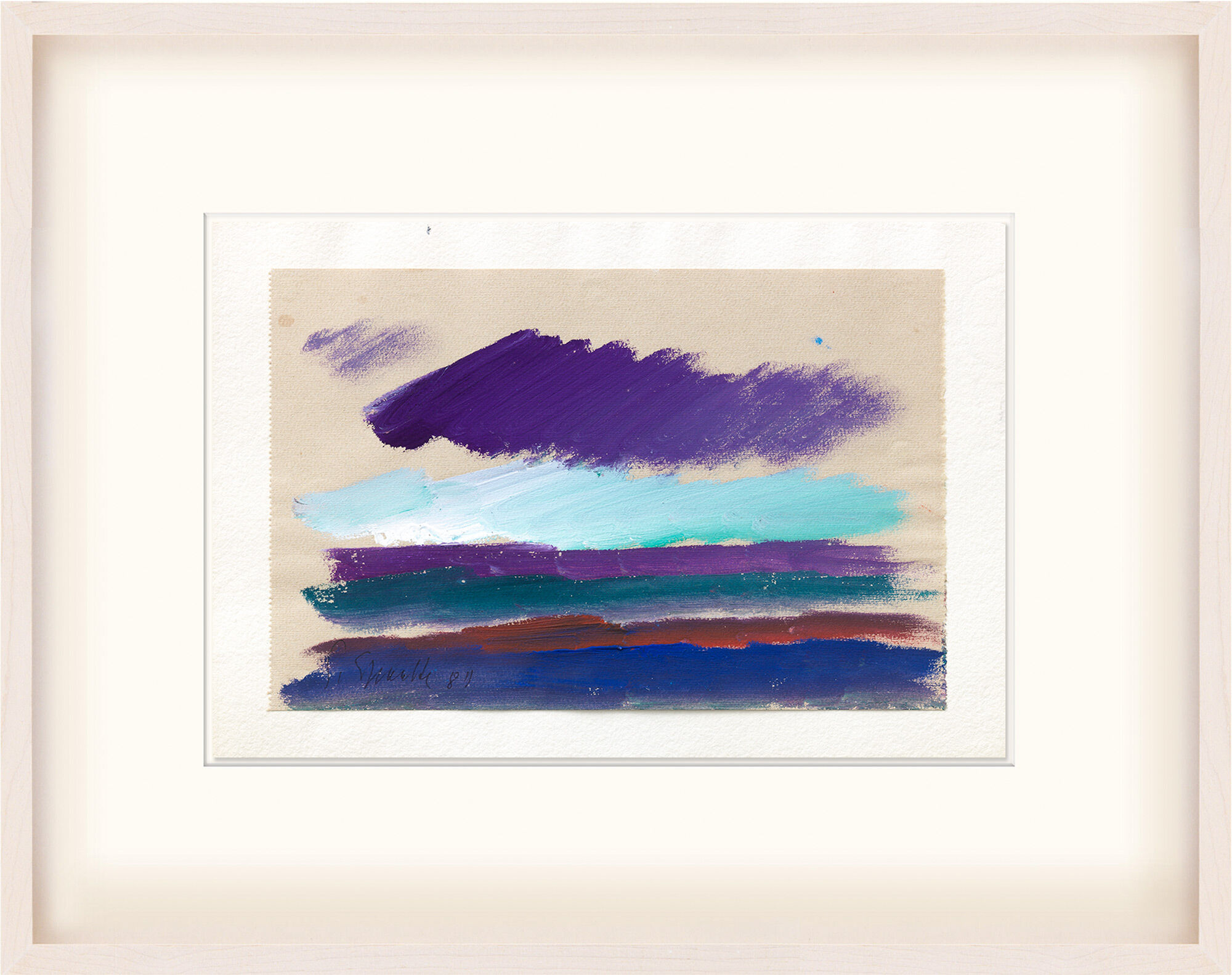 Picture "Colour Sequences Create Landscape" (1987) (Unique piece) by Siegward Sprotte